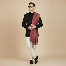 muffly Printed Wool Blend Men Multicolor Stole image 3