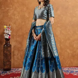 aika Printed Semi Stitched Lehenga Choli image 5