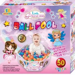 Princess Theme Foldable Ball Pool With 50pcs Balls Toys For kids-image-18