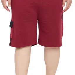 bigbanana Solid Men Maroon Casual Shorts-picture-14