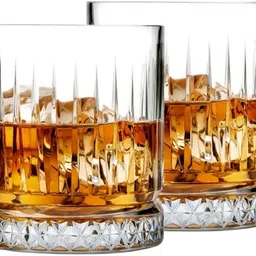 (Pack of 2) Trendy Whiskey Glasses Heavy Base & Stylish Design Glass Set Whisky Glass-image-66