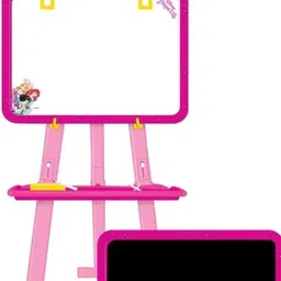 jmdsports 5 in 1 Dual Sides Princess Easel Board For Education Learning Activities (Multi Functional White &Black Board)-picture-28