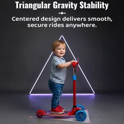 staranddaisy Kick Scooter for Kids 3+ Years Foldable Skate Scooter with LED Wheels & Brakes Scooter Non Battery Operated Ride On image 5