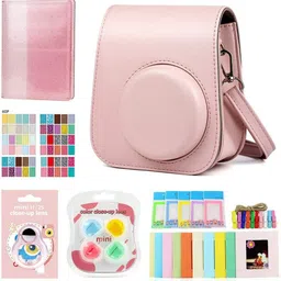 Zenko Mini 11 Pink Case Camera Bag with Album, stickers, frames and filter accessories Camera Bag-picture-28