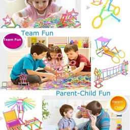 techblaze 230 Colorful Building Blocks Set Educational Building Smart City Blocks for Kids image 5