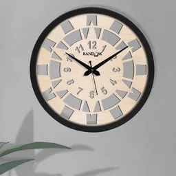 random Classic 12 Inches Plastic Wall Clock image 1