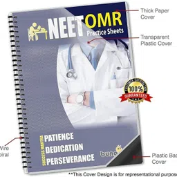 bungbee Sheets for Practice 2024, 200 MCQ-Set of 1 Spiral Bound Regular Notebook NEET OMR 55 Pages image 2