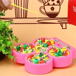 shoptoall Fish Catching Game Toy with 4 Pools,32 Fishes,4 Magnetic Fishing Rods image 3