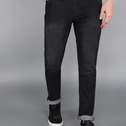 metronaut Men Slim Mid Rise Black Jeans-picture-36