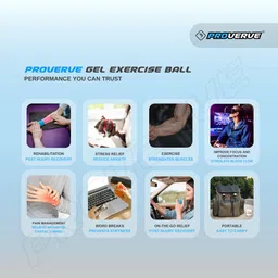 proverve Gel Exercise Ball | Large Size Ball | Medical Grade Finger Exercise Equipment Medicine Ball image 5