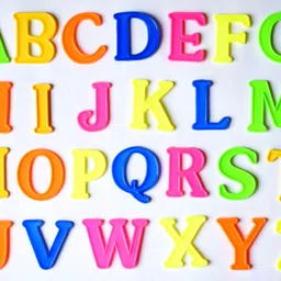 swarnalekha English Alphabet A to Z & Number Set, Non Toxic & Non Magnetic 2 inch Play & Learn Educational Plastic Set for Kids (Pack of 51) image 4