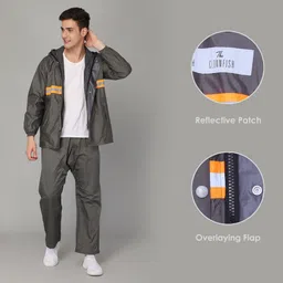 the clownfish Colorblock Men Rain Suit image 5