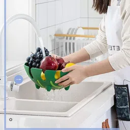 j n v enterprises LEAF BASKETS Plastic Fruit & Vegetable Basket image 5