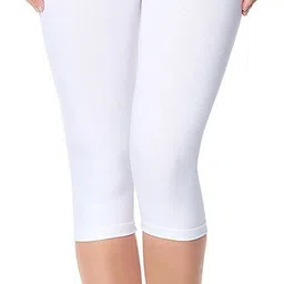 anbf Women White Capri For Girls Half Capri Women White Capri-picture-23