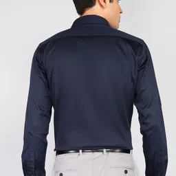 raymond Men Slim Fit Solid Formal Shirt image 4