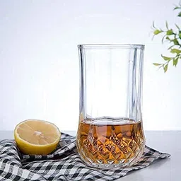 rkk (Pack of 6) Highball Water Drinking Glasses, Elegant and Durable Tall Bar Glassware Sets Glass Set Water/Juice Glass image 5