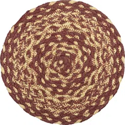 m2 creations Burgundy tan - Trivet - 8inch Plain Trivet image 2