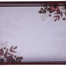 angira handicarft Wooden tray set of 1 with UV print|Serving Tray|Multipurpose Tray|AHS-T1843_N Tray-picture-21