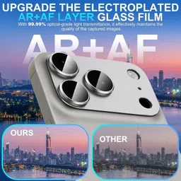 CASENED Back Camera Lens Ring Guard Protector for Apple iPhone 17 Pro Max image 2