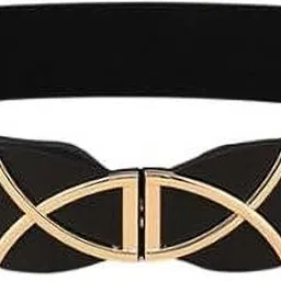 hoboken Women Casual, Evening, Formal, Party Black Synthetic Belt-picture-21