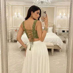 clanger Casual Sleeveless Printed Women Green Top image 2