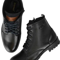 warnex Endicott Side Zip Genuine Leather High Ankle Casual Boot Boots For Men image 5