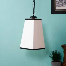 new era Devansh Multicolor Cotton Pyramid Hanging Single Hanging Lamp image 2