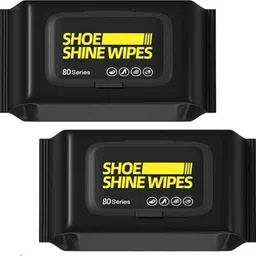 RAYVER CREATION Shoe Cleaner Wipes Pack of 160 – Quick Shine for Leather Shoes and Sneakers Cleaner image 1