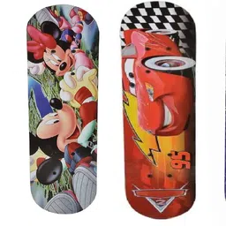 CountryLink Printed Wooden Skateboard Wave Board Caster Board 24-6 inch (Multi Color) 6 inch x 24 inch Skateboard-picture-28