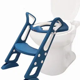 Adjustable Toilet Training Seat with Sturdy Non-Slip Wide Step and Soft Cushion for Baby Potty Seat-image-4