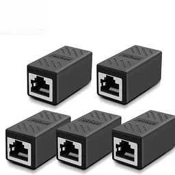 RAREGEAR RJ45 Coupler Ethernet Coupler Cat7, Cat6 Cat5e RJ45 8P8C LAN Coupler (Pack of 5) Lan Adapter-picture-20