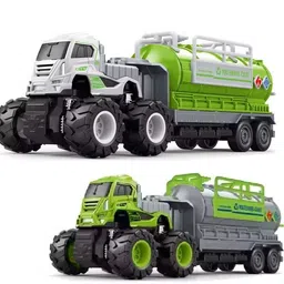 yujasv Friction Powered Sanitation Water Tanker Truck Pull Back Vehicle Toys For Kids-picture-28