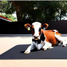 Mat black for Cow, Buffalo, Bull, Horse, Rubber Mat for All pet Animal XL SIZE Cow, Dog, Hamster, Guinea Pig, Miniature Pig Pet Mat-image-90