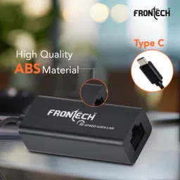 Frontech Type-C to Gigabit LAN Adapter | USB 3.1 Type-C to RJ45 Ethernet | 1000Mbps Wired Ethernet Lan Adapter compatible with Mac, Windows image 4
