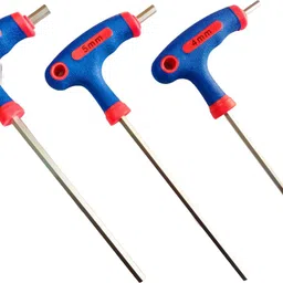 4mech 4mm + 5mm + 6mm T-Type Chrome Vanadium Hardened Steel (Pack of 3) Allen Key Set-picture-15