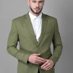 canary london Men Solid Single Breasted Casual Blazer-picture-20