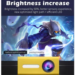IBS T 300 LED Projector Mini Portable Projection Device with Short-Focus Optical Len TFT LCD Display 320 * 240 Resolution (3500 lm) Portable Projector-picture-24