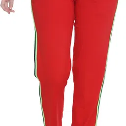 weboasis Women Solid Red Track Pants-picture-11