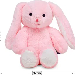 bestlook Pink Big Ear Bunny Doll Teddy bear Soft toy for Girls Kids Baby's - 35 cm image 4