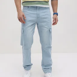 roadster Men Relaxed Fit Mid Rise Blue Jeans-picture-11