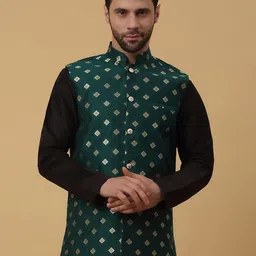 kraft india Floral Print Men Waistcoat-picture-13