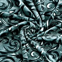 crafteal Velvet King Fitted (Elastic) 300 TC Printed Bedsheet image 4