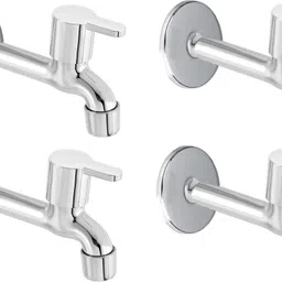 bathhall Premium quality stainless steel Flora Long body Tap - Pack of 4 Faucet Set-picture-15