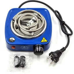 wristkart Blue (220V & 500W) Small Electric Coil Heater, Cooktop Hotplate, Charcoal Burner Electric Cooking Heater-picture-10