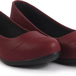 fausto Wedge Heel Slip-On Ballerina Shoes|Elegant Work Flats|Formal Shoes Slip On For Women image 3
