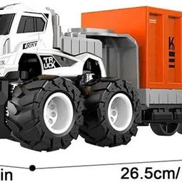 funablo Truck Toys Diecast Alloy Logistic Transportation Big Truck Toys image 4