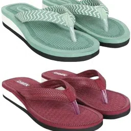 Doctor step with cibek comfortable extra soft daily wear women slipper pack of 2 Women Flip Flops-picture-27