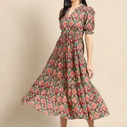 jaipuri fashionista Women Printed Pure Cotton Anarkali Kurta-picture-20