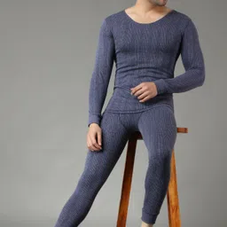 FF Winter Wear Thermal Vest and Bottom Lower Warmer Combo for Men Long Johns Set Men Top - Pyjama Set Thermal image 5