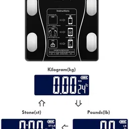 PN-AUK Smart Bluetooth Weight Machine 18 Body Composition Sync with Fitness Mobile App Weighing Scale image 5